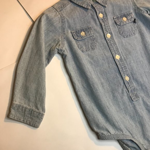 Oshkosh B'gosh button-front bodysuit size 24M - Picture 8 of 12